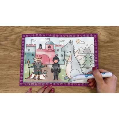 Sienna Water Magic Drawing Set, Fairytale Bath Time Fun