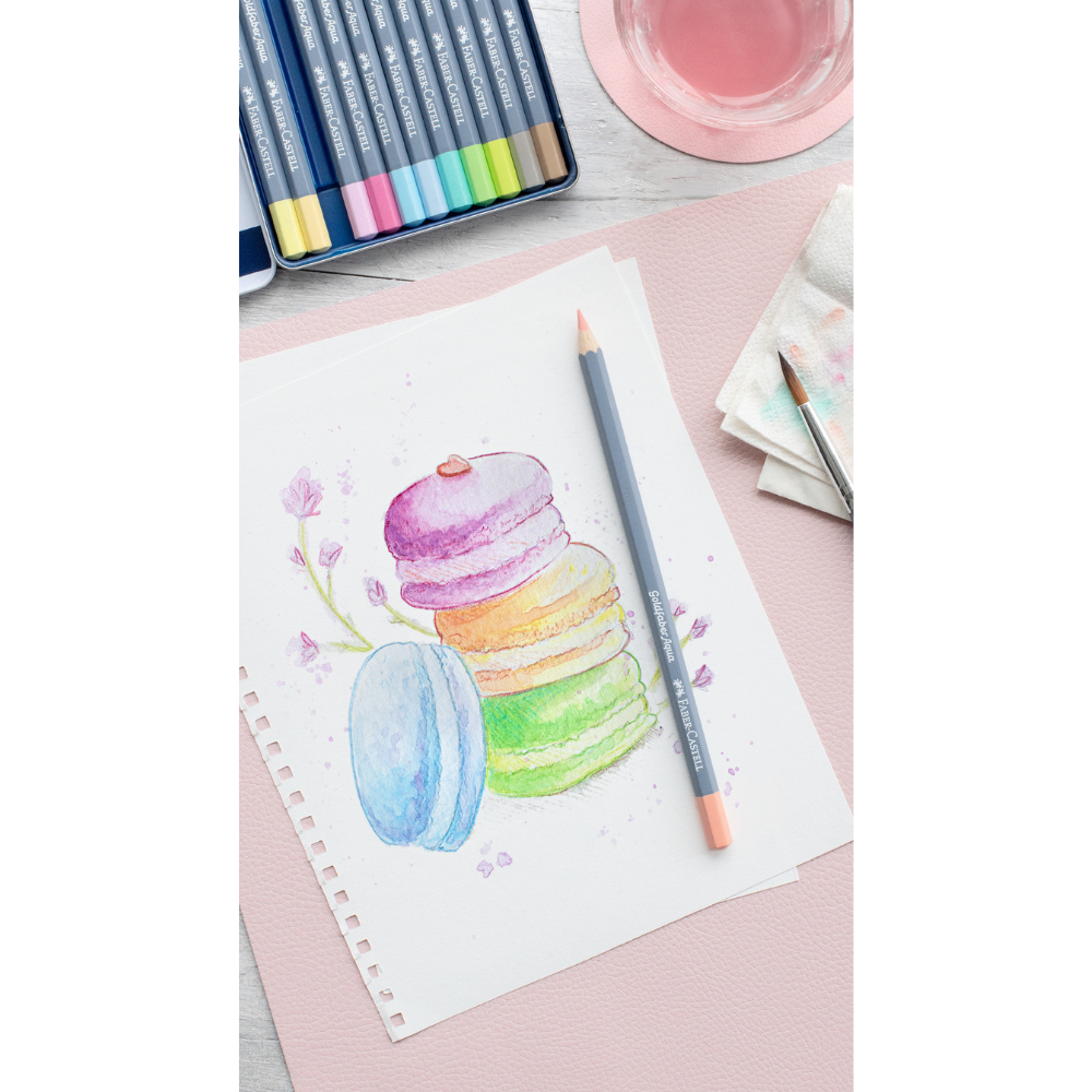 Lavender Faber-Castell Goldfaber Aqua Pastel Pencil Set, 12Pk Pencils