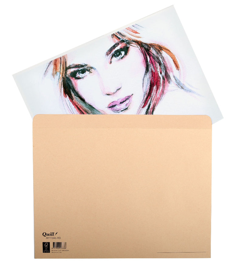 Quill Kraft Folio, 240gsm with Flap A3