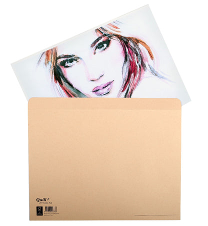 Quill Kraft Folio, 240gsm with Flap A3