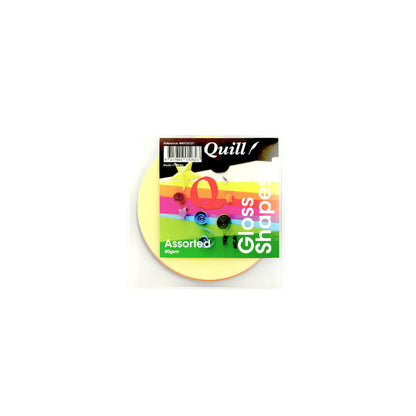 Quill Shapes Gloss Circles 120gsm 80gsm Pack100