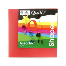 Quill Shapes Matte Squares, 127mm, Double Sided 80gsm, Assorted Colours, 360pk