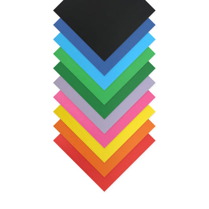Quill Shapes Matte Squares, 127mm, Double Sided 80gsm, Assorted Colours, 360pk