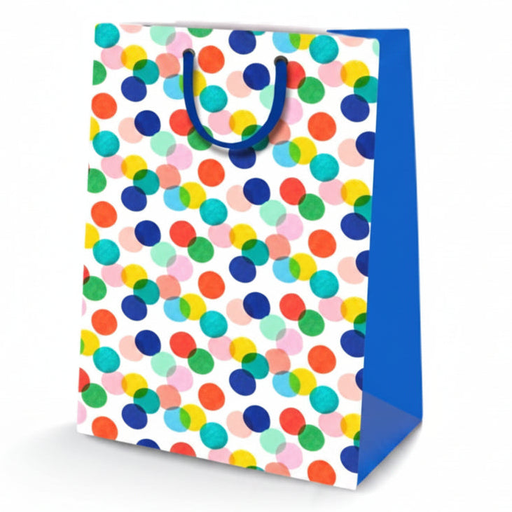 White Smoke Hallmark Dotty Boy Gift Bag Bags & Invitation