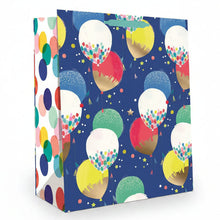 White Smoke Hallmark Large Balloons on Blue Gift Bag Bags & Invitation