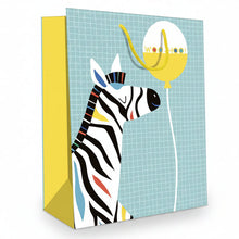 Light Steel Blue Hallmark Zebra Party Animal Gift Bag Bags & Invitation