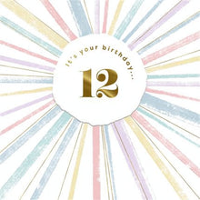 White Smoke Hallmark It's Your Birthday..12! Greeting Card Bags & Invitation