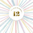 White Smoke Hallmark It's Your Birthday..12! Greeting Card Bags & Invitation