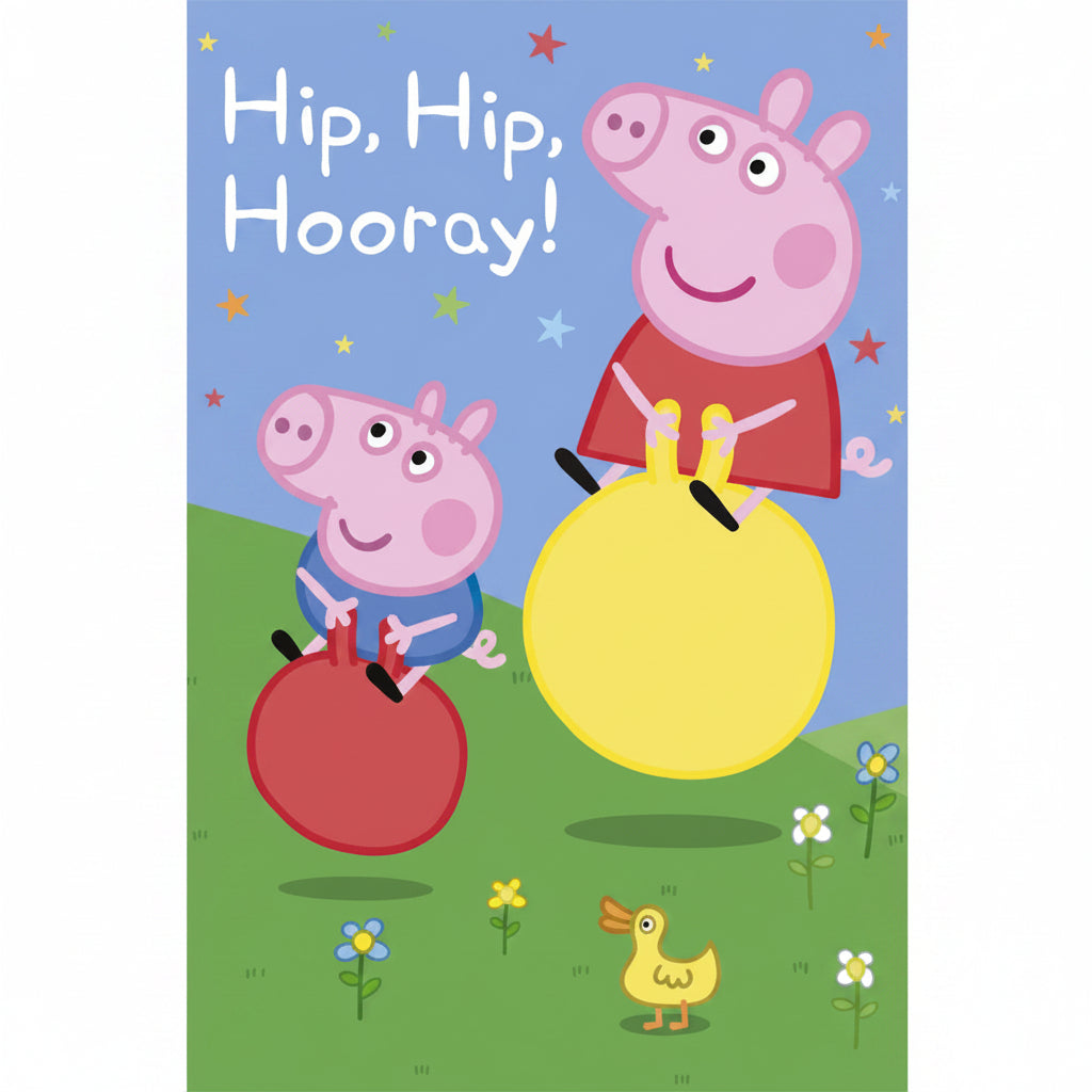 Olive Drab Hallmark Interactive Sound Card Peppa Pig Bags & Invitation