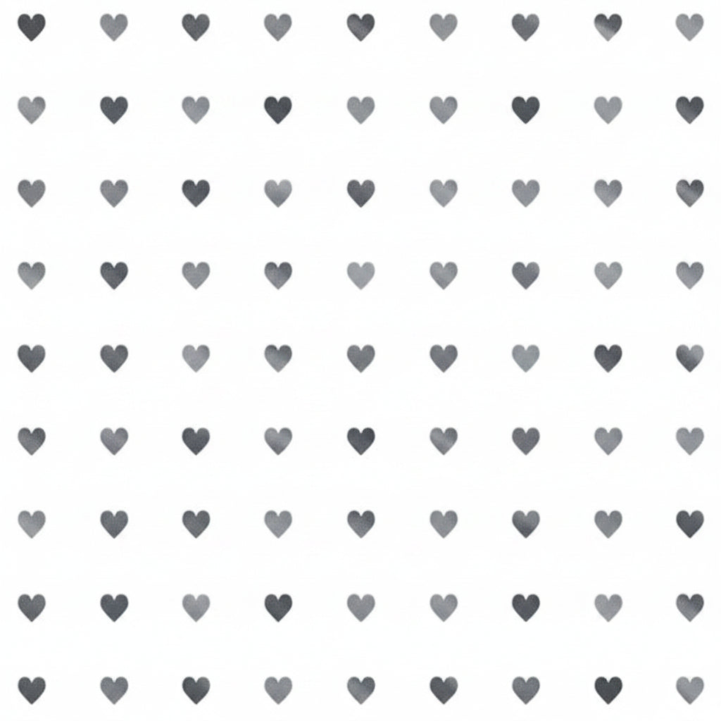 White Smoke Hallmark Neon Hearts Flat Wrap 68cm x 49cm Bags & Invitation