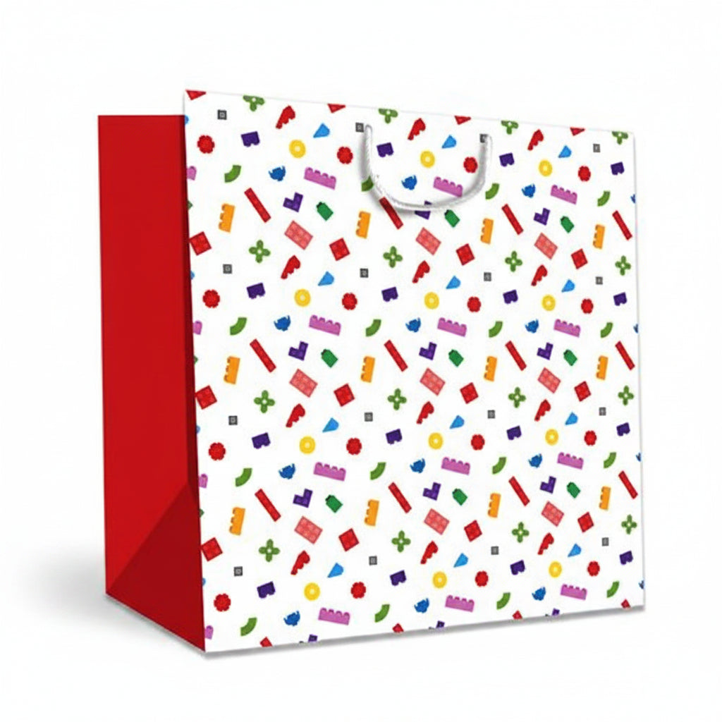 White Smoke Hallmark Extra Large Gift Bag Lego Bags & Invitation