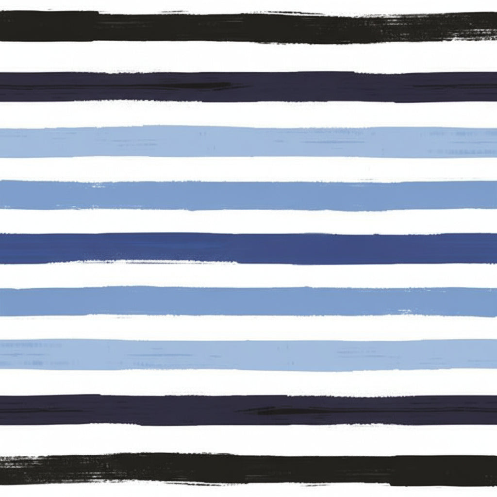 White Smoke Hallmark Blue Stripes Flat Wrap 68cm x 49cm Bags & Invitation