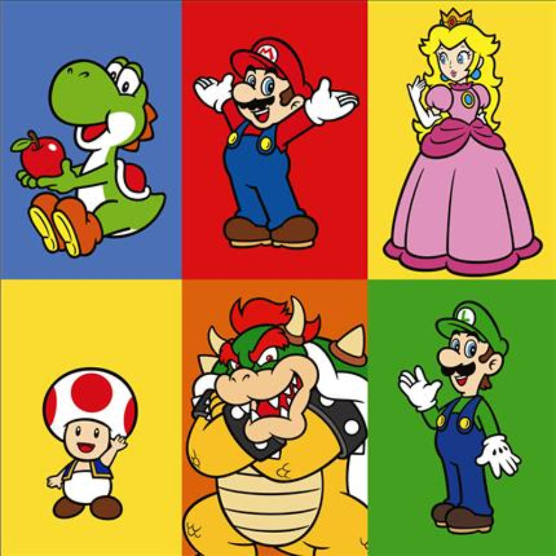 Gold Hallmark Super Mario Greeting Card Bags & Invitation