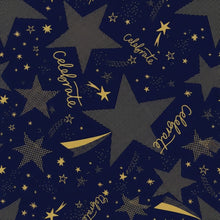 Midnight Blue Hallmark Stars Celebrate Flat Wrap 68cm x 49cm Bags & Invitation