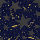 Midnight Blue Hallmark Stars Celebrate Flat Wrap 68cm x 49cm Bags & Invitation