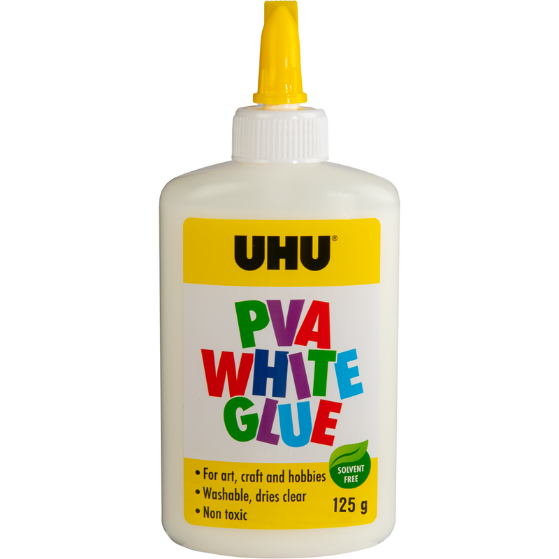 Light Gray UHU White PVA Glue 125ml Kids Glues