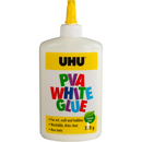Light Gray UHU WHITE PVA GLUE 250g Kids Glues