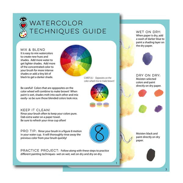 White Smoke I Heart Art Watercolour Pastels, Set 24, with Brush Easter