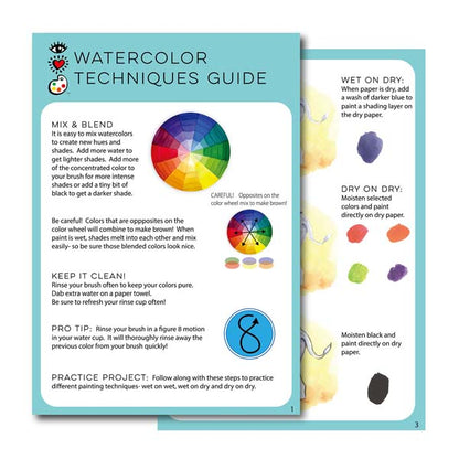 White Smoke I Heart Art Watercolour Pastels, Set 24, with Brush Easter