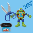 Light Sky Blue Play-Doh Teenage Mutant Ninja Turtles Cowabunga Creations Playset Kids Clay, Dough & Modelling