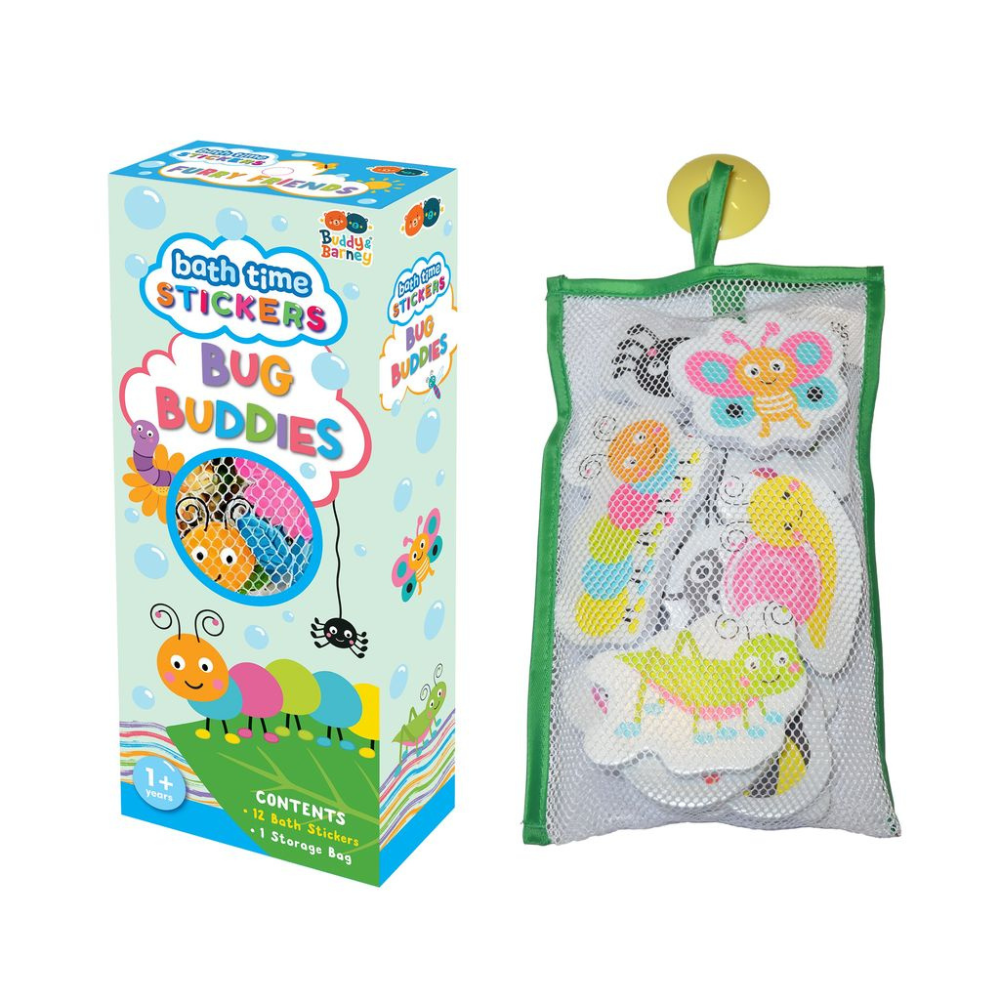 White Smoke Bath Time Stickers, Bug Buddies Bath Time Fun
