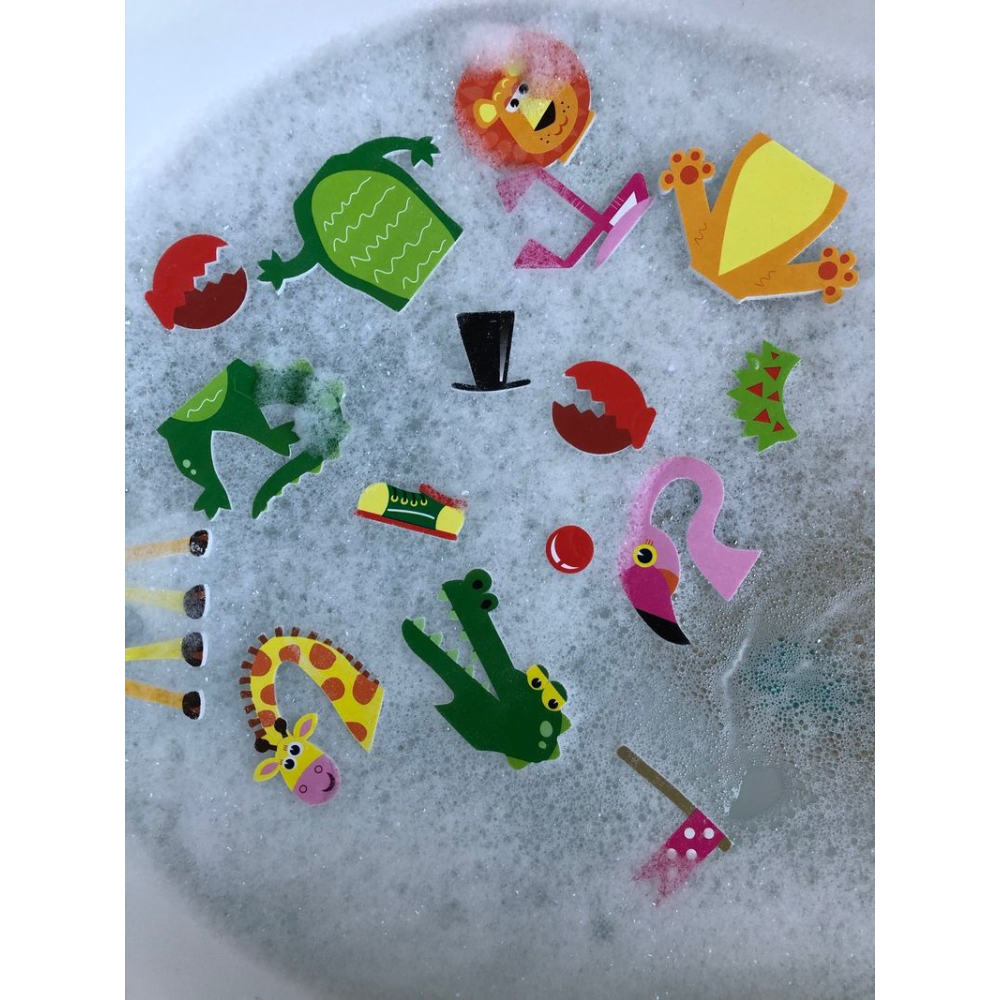Light Slate Gray Bath Time Stickers, Weird & Wonderful Animals Bath Time Fun
