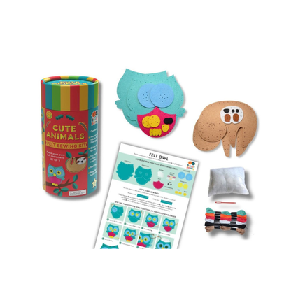 White Smoke Water Magic Drawing Set, Felt Sewing Kit, Cute Animals Bath Time Fun