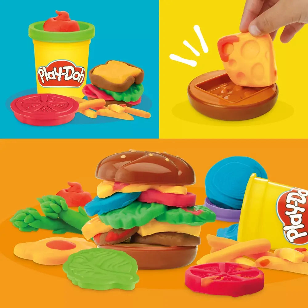 Dark Orange Play-Doh Grill Fun Playset Kids Clay, Dough & Modelling