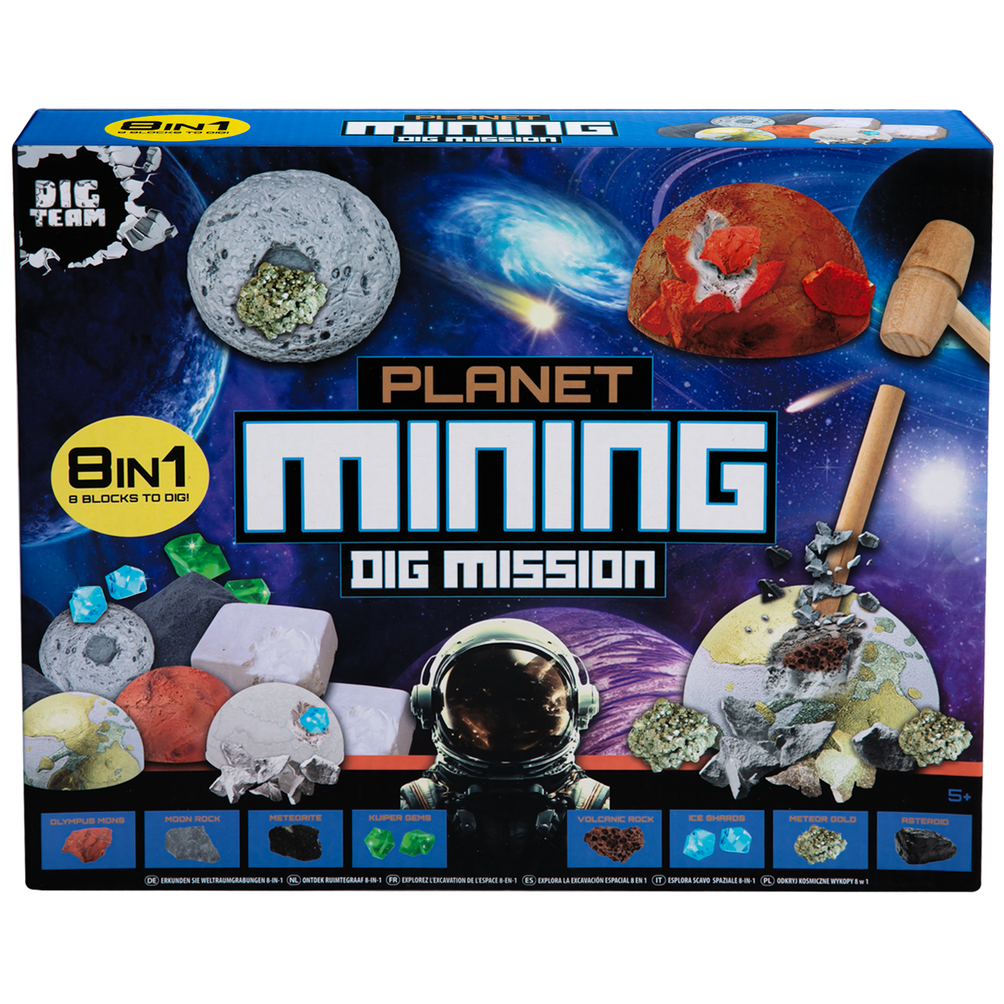 Gray 8 IN 1 EXPLORE SPACE EXCAVATION KIT Kids Craft Kits