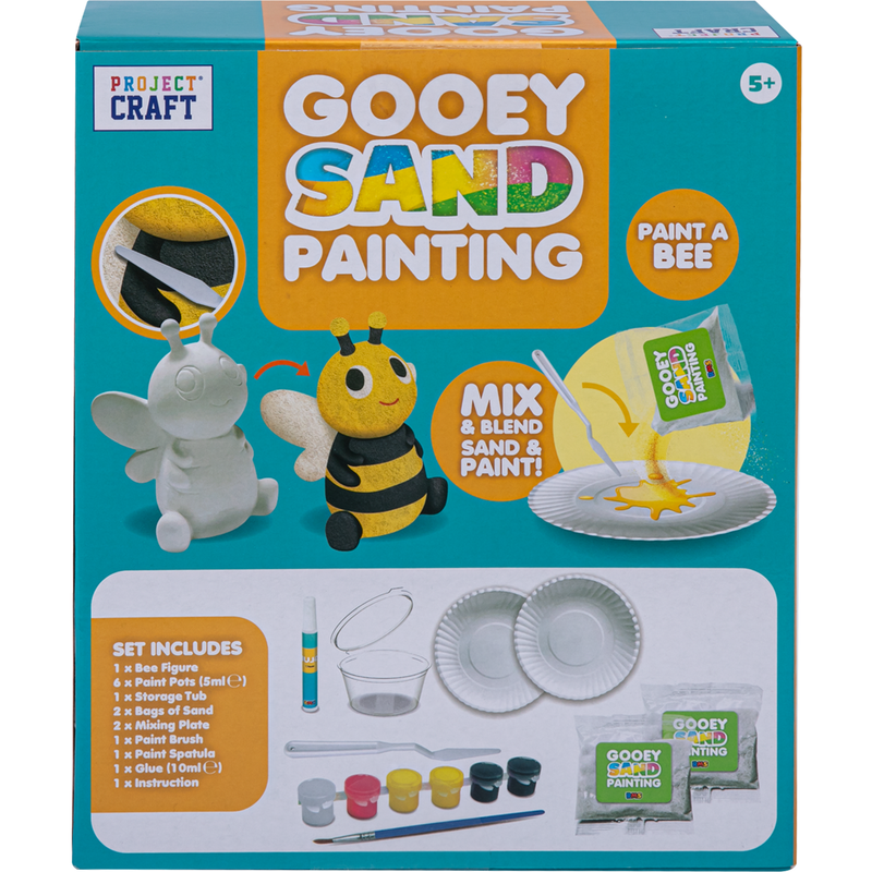 Dark Cyan Gooey Sand Painting Kit Kids Activities