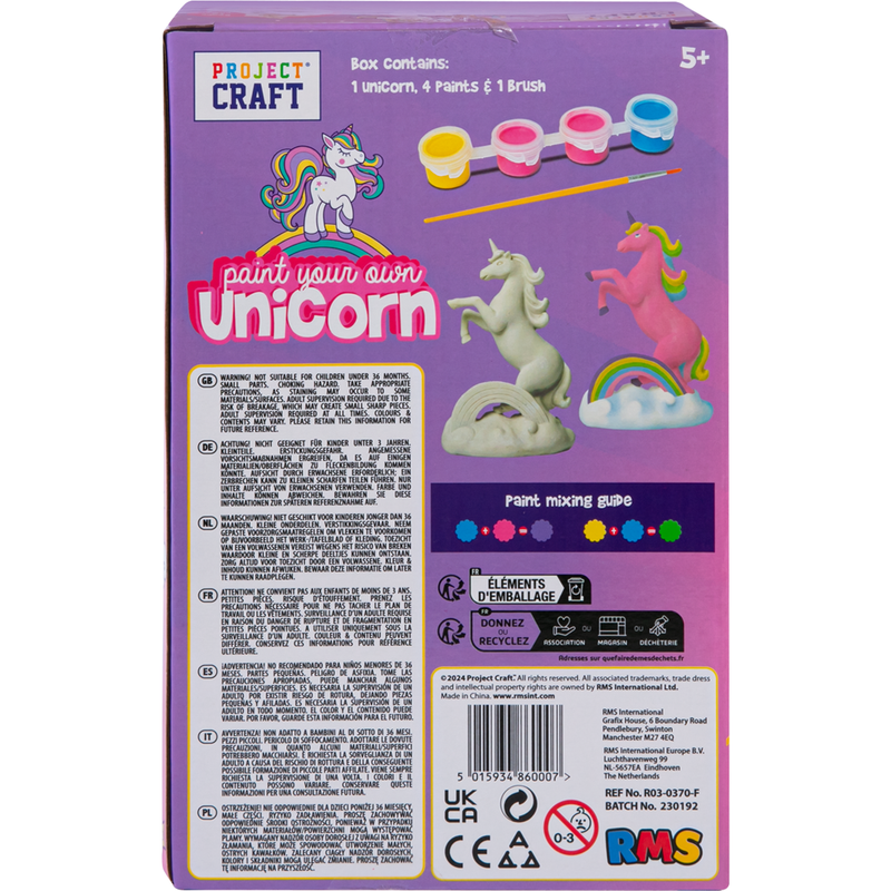 Light Slate Gray Paint Your Own Unicorn Animal Toys