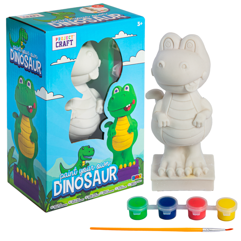 Gray Paint Your Own Dinosaur Dinosaur Toys