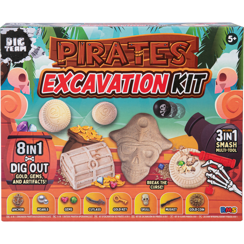 Rosy Brown 8 IN 1 Explore Pirate Excavation Kit Kids Activities