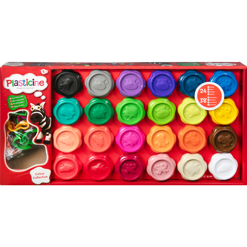 Maroon Plasticine - Colour Collection Kids Modelling Supplies