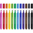 Dark Salmon Faber Castell Jumbo Triangular Markers, Assorted – Pack of 12