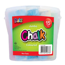 White Smoke Dats Jumbo Coloured Chalk, 15pk in Bucket Kids Activities