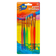 Gold Inx Artists Coloured Paint Brushes, 6Pk Kids Painting Supplies