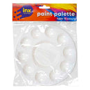 Lavender Inx Round Plastic Paint Palette, 10 Compartment (168mm) Kids Painting Supplies