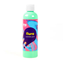 White Smoke Inx Washable Paint, Fluro Green, 250ml Kids Paints