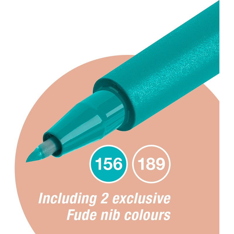White Smoke Faber-Castell  India ink Pitt Artist Pen Set, New York, 12pcs Pens and Markers