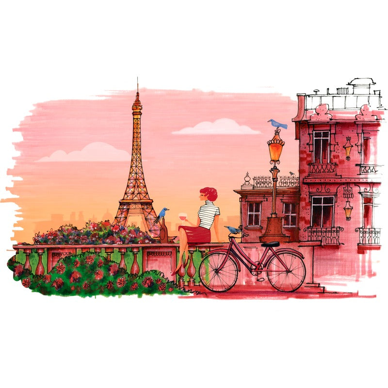 White Smoke Faber-Castell  India ink Pitt Artist Pen Set, Paris, 12pcs Pens and Markers