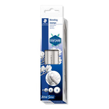 White Smoke Staedtler Design Journey Blending Stumps, Assorted Sizes, 4Pcs Pastel & Charcoal