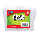 White Smoke Dats White Chalk  100pk in Bucket Kids Activities
