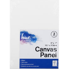 Lavender Hue Stretched Canvas Panel 3Pk 3mm 5x7in (12.7x17.8cm), 280gsm Kids Canvas