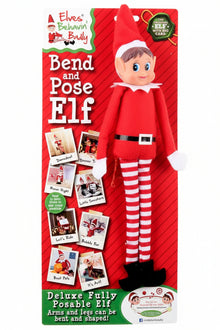 White Smoke Xmas Elves Bendable Elf Christmas