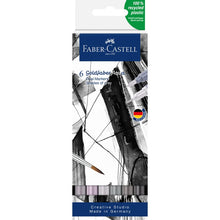 White Smoke Faber-Castell Goldfaber Aqua Dual Marker Set, Shades Of Grey, 6Pk Pens and Markers
