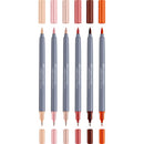 White Smoke Faber-Castell Goldfaber Aqua Dual Marker Set, Portrait Colours, 6Pk Pens and Markers