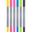 White Smoke Goldfaber Aqua Dual Marker wallet of 6 Pens and Markers
