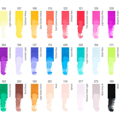 White Smoke Faber-Castell Goldfaber Aqua Dual Marker Set, 24Pk Pens and Markers