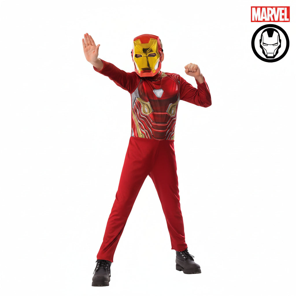 White Smoke Iron Man Costume Box 3 to 5 years Costumes
